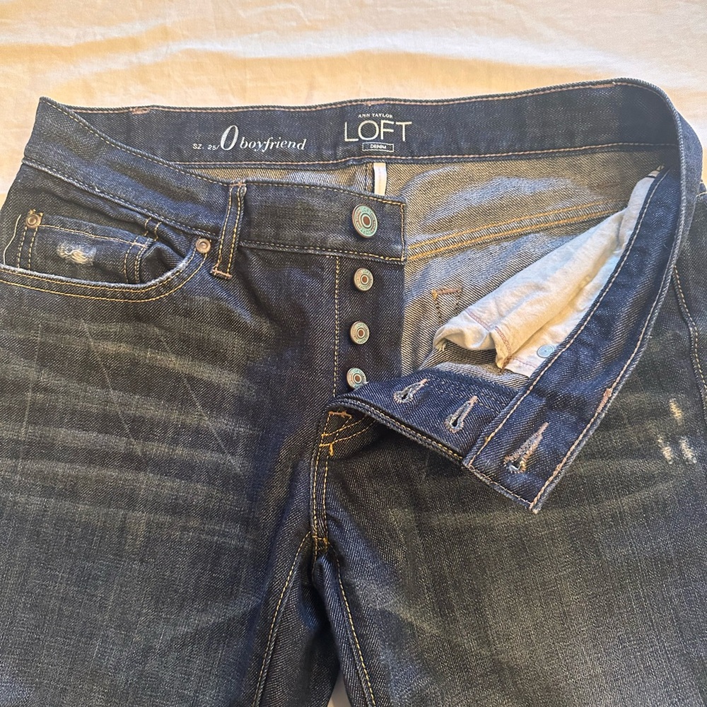 LOFT Relaxed Blue Jeans Classic Denim